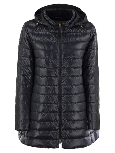 Herno Down Jacket In Ultralight Nylon And Techno Taffeta