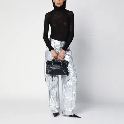 ISABEL MARANT ISABEL MARANT SHINY SILVER CARGO TROUSERS 