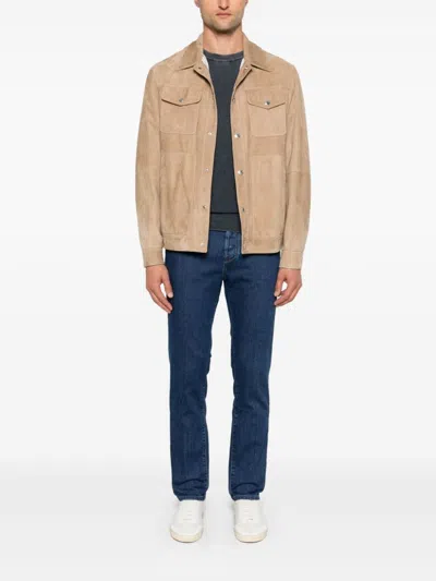 Jacob Cohen Cashmere Crewneck Sweater With Ribbed Cuffs