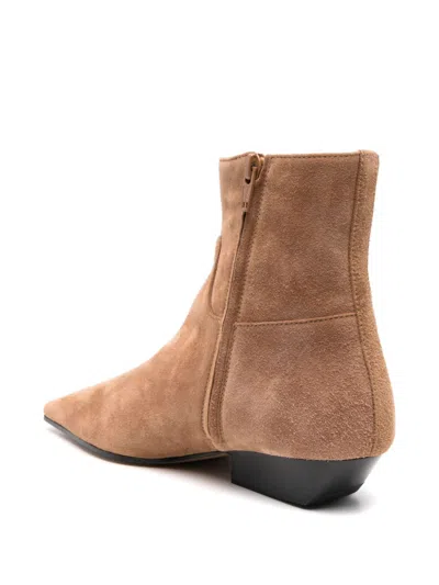 Khaite Square-toed Short Boots