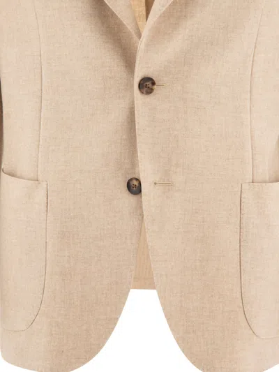 Lardini Single-breasted Wool Blend Blazer