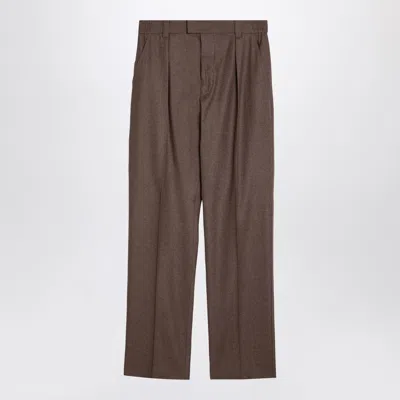 Shop Loro Piana Beige Wool And Cashmere Trousers