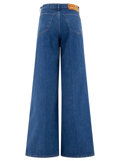 Shop Marni Wide Leg Jeans