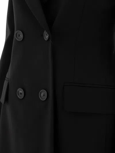Sportmax Gelly Double Breast Wool Blazer In Black