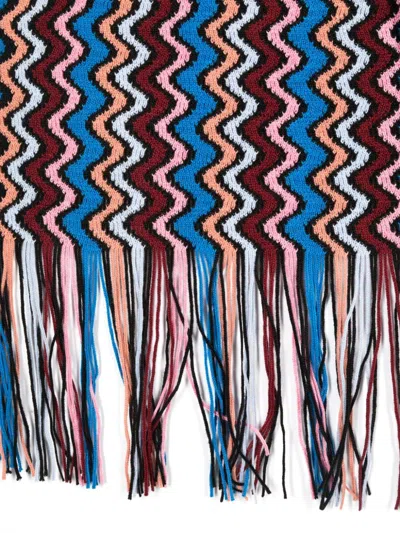 Shop Missoni Wave Motif Wool Blend Scarf