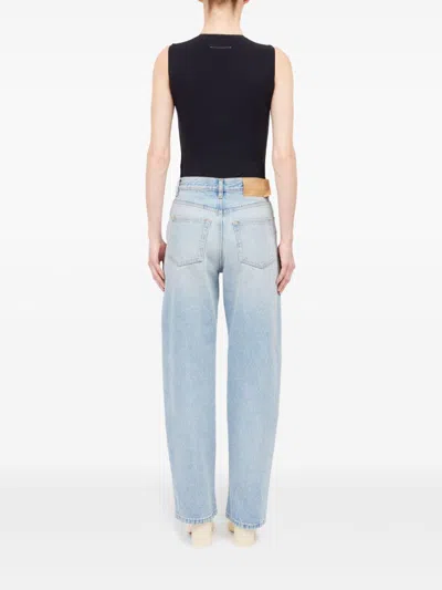 Shop Mm6 Maison Margiela Striagh Leg Denim Jeans