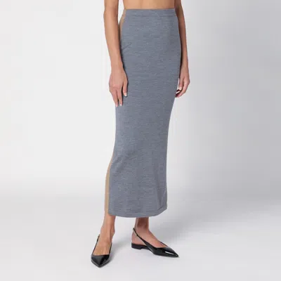 Moschino Two-tone Midi Pencil Skirt