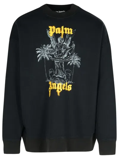 Palm Angels Logo Printed Crewneck Sweatshirt