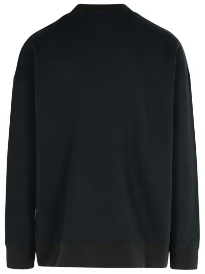 Shop Palm Angels 'palms Pencil' Black Cotton Sweatshirt