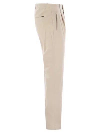 Peserico Men's Cotton Trousers With Darts