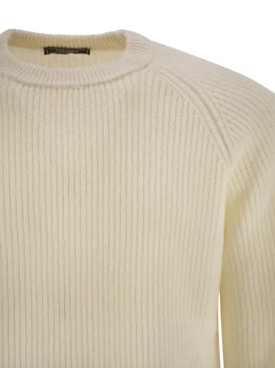 Shop Peserico Crew Neck Rib Sweater