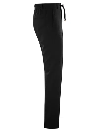 Peserico Men's Wool-blend Flannel Trousers