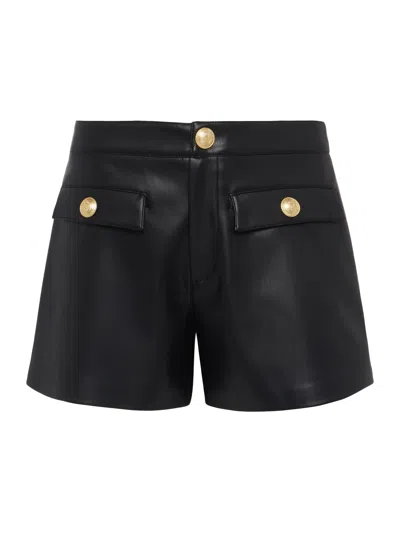 L AGENCE DIONNE VEGAN LEATHER SHORT 