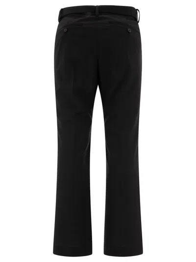 Sacai Belted Straight Leg Pants
