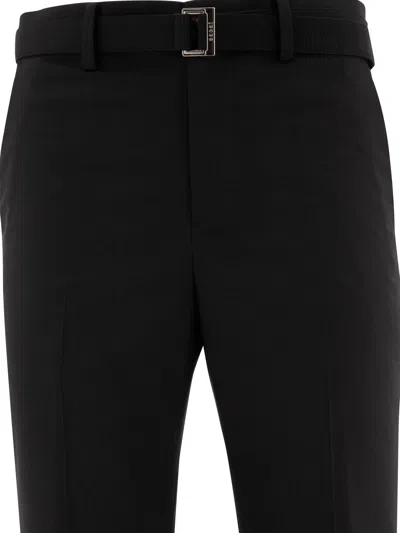Sacai Belted Straight Leg Pants