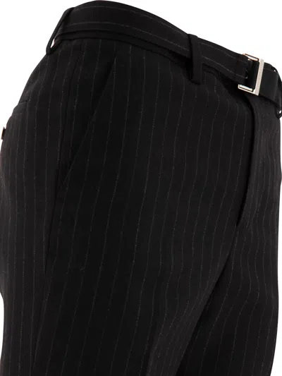 Sacai Men's Pinstriped Trousers
