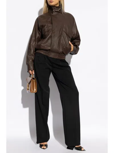 Saint Laurent Grain De Poudre Wool Trousers