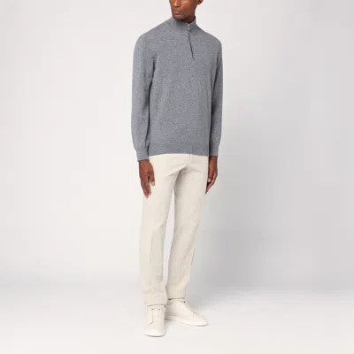 Santaniello Light Beige Cotton Trousers