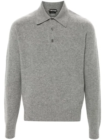 Shop Tom Ford Cashmere Polo Shirt