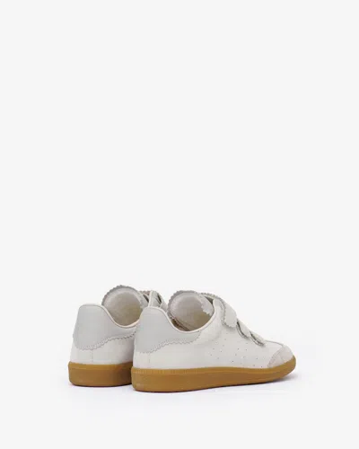 Shop Isabel Marant Beth Sneakers In Ecru