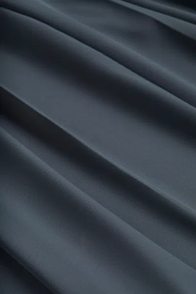 L Agence Nova Pleated Wide Leg Pant In Dark Shadow In Dark Shadow