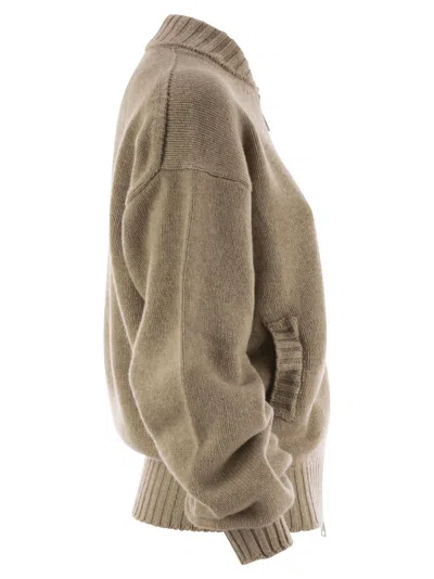 Shop Vanisé Wool And Cashmere Cardigan With Zip