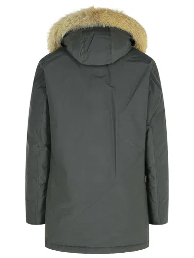 Woolrich Artic Grey Cotton Blend Parka