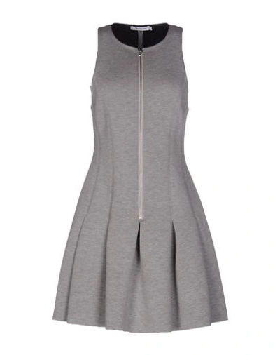 Alexander Wang T Short Dresses In Grey