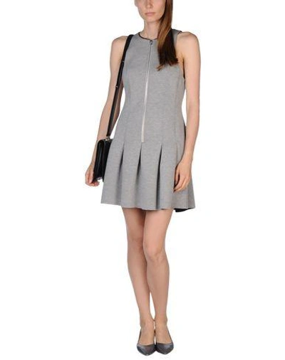 Shop Alexander Wang T Short Dresses In Grey
