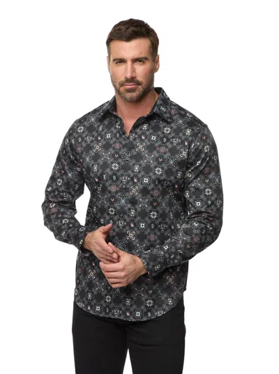 Robert Graham Buena Vista Long Sleeve Button Down Shirt In Black