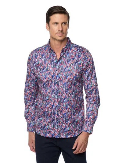 Robert Graham Brighton Long Sleeve Button Down Shirt In Multi