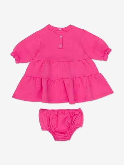 Missoni Baby Girls Jersey Dress With Knickers In Pink