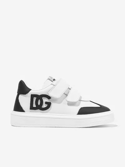 Dolce & Gabbana Dg Leather Sneakers In White