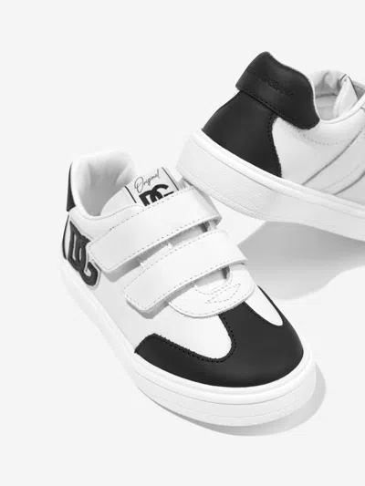 Dolce & Gabbana Dg Leather Sneakers In White