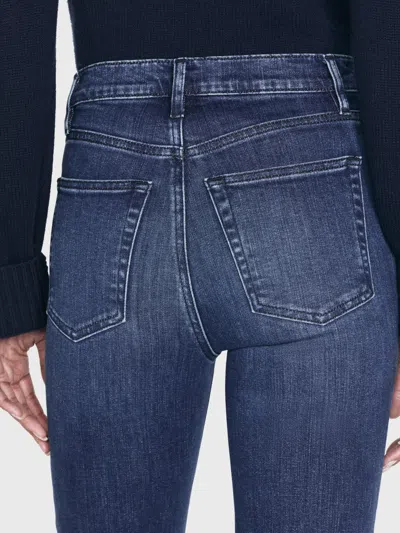 Frame Le Sleek High-rise Straight Jeans In Blue