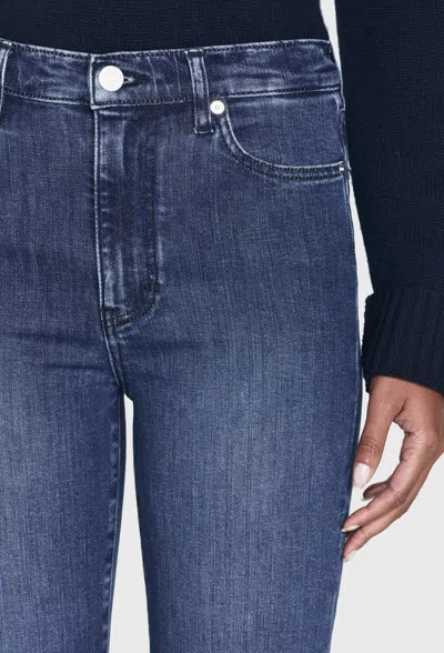 Frame Le Sleek High-rise Straight Jeans In Blue