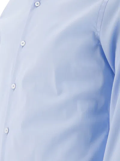 Hugo Boss Boss Poplin Shirt In Light Blue