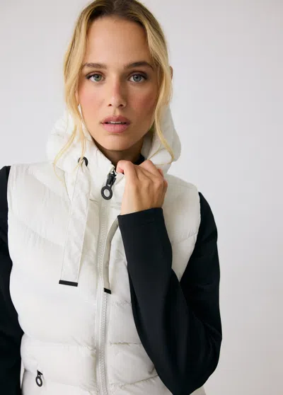Lole Transition Duvet Vest In Cream