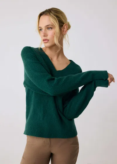 Shop Lole Camille V-neck Sweater In Amazonia Heather