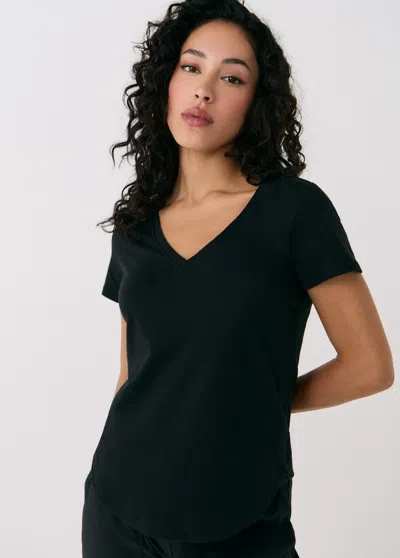 Lole Effortless V-neck Shirt In Black
