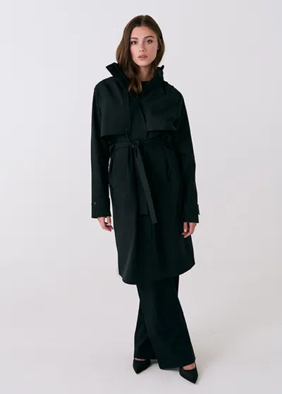 Lole Alizé Rain Trench Coat In Black