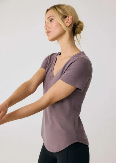 Lole Effortless V-neck Shirt In Twilight