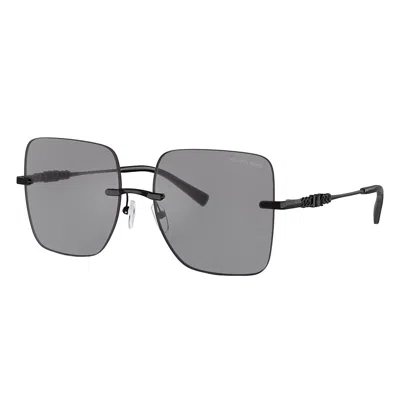 Michael Kors Womens Grey Mk1150 Quebec Square-frame Metal Sunglasses In Multi
