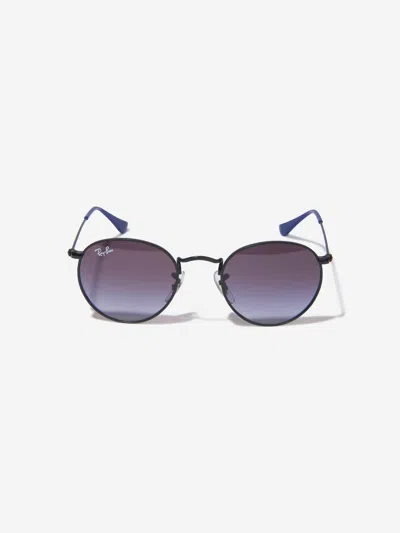 Ray Ban Ray-ban Kids Round Sunglasses 44 Mm Black In Black