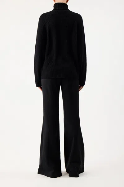 Gabriela Hearst Wigman Knit Turtleneck Sweater In Black Cashmere In Black