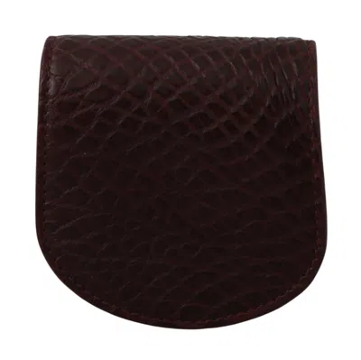 Dolce & Gabbana Refined Caimano Leather Coin Men's Case In Brown