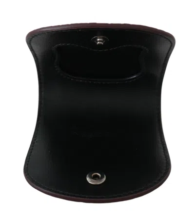Dolce & Gabbana Refined Caimano Leather Coin Men's Case In Brown