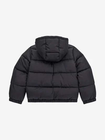 Guess Logo-print Padded Jacket In Black