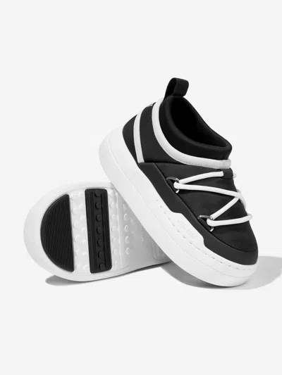Moon Boot Icon Lace-up Sneakers In Black
