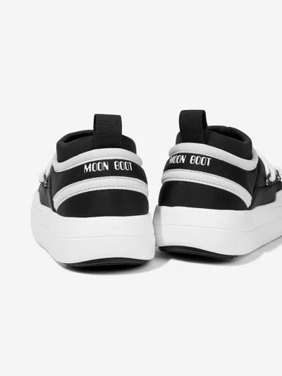 Moon Boot Icon Lace-up Sneakers In Black
